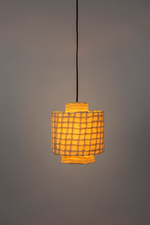Hanglamp Arjun Wide Katoen Beige Ø25x30 cm E27-Tafellampen-Creating Home