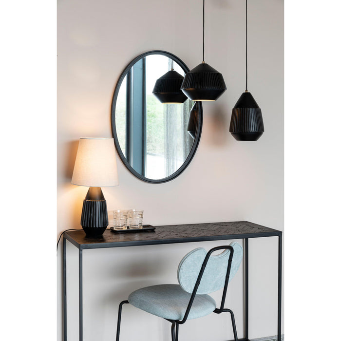 Hanglamp Aysa Echte Aluminum Zwart 20x20x200 cm