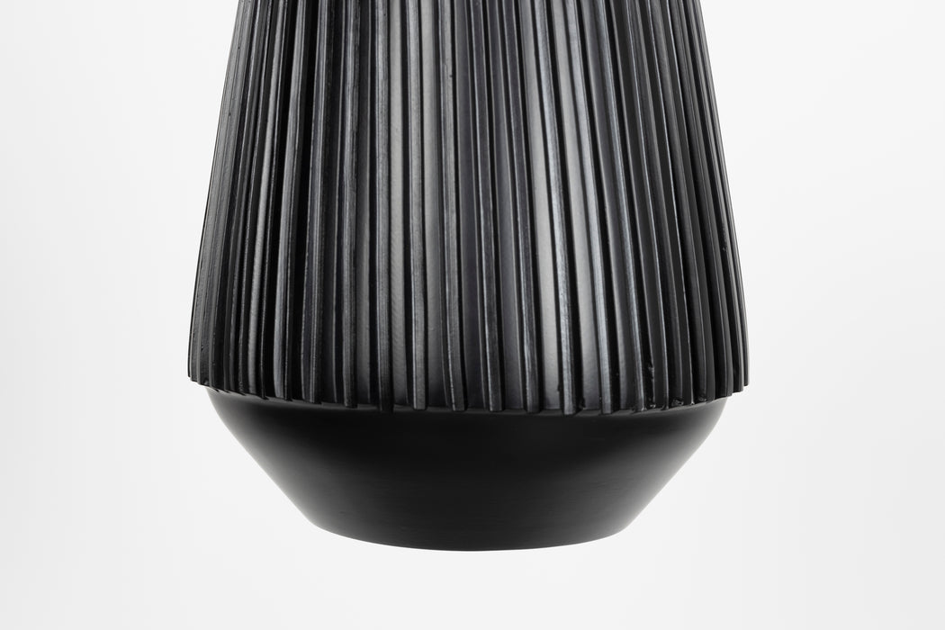 Hanglamp Aysa Echte Aluminum Zwart 20x20x200 cm-Hanglampen-Creating Home