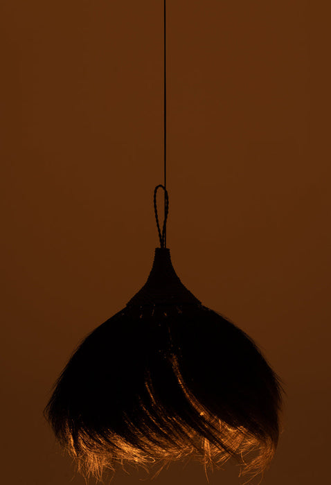 Hanglamp Bal grass zwart-Hanglampen-J-Line