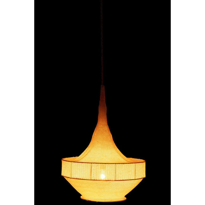 Hanglamp Beige Ijzer L 30 cm-Hanglampen-J-Line