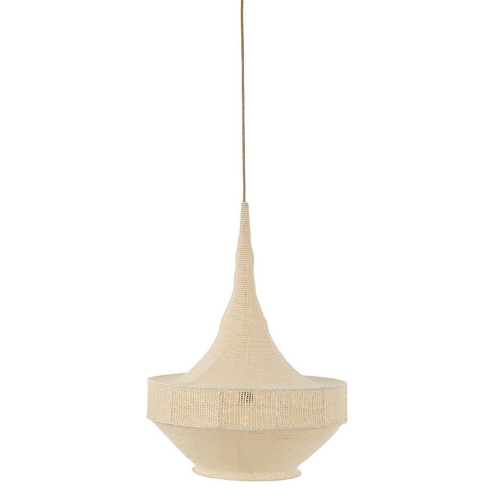 Hanglamp Beige Ijzer L 30 cm-Tafellampen-J-Line