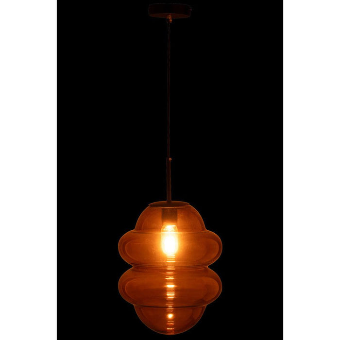 Hanglamp Bruin Glas 28 cm-Hanglampen-J-Line