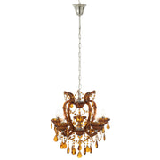 Hanglamp Bruin Ijzer Antiek 53 cm 53x53x57 cm-Hanglampen-J-Line