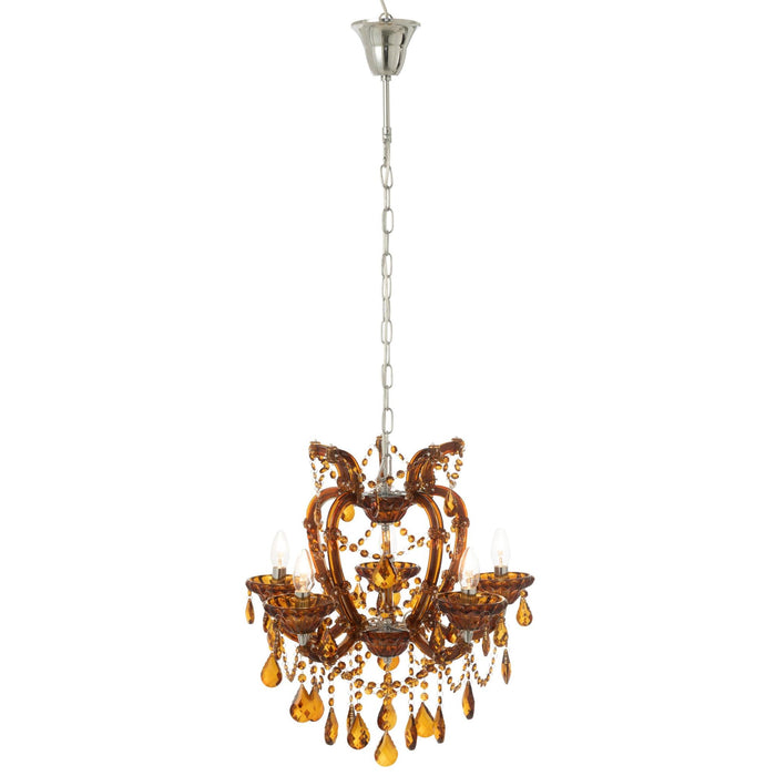 Hanglamp Bruin Ijzer Antiek 53 cm-Hanglampen-J-Line