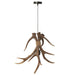 Hanglamp Bruin Polykunsthars L 45 cm-Hanglampen-J-Line