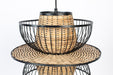 Hanglamp Carmen Er Metal Zwart 40x40x138 cm-Hanglampen-Creating Home
