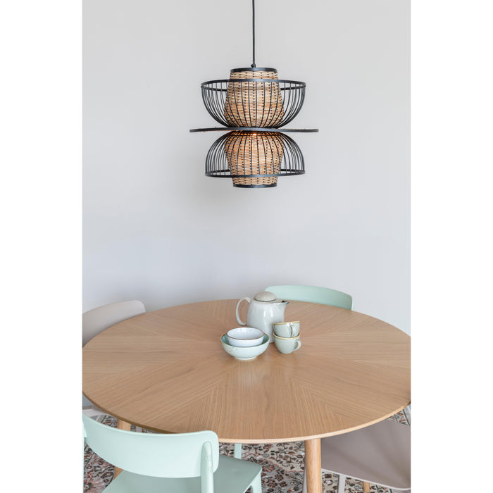 Hanglamp Carmen Er Metal Zwart 40x40x138 cm-Hanglampen-Creating Home