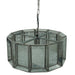 Hanglamp Cenna Brass Glas Geel 46x46x20 cm-Hanglampen-PTMD