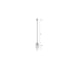 Hanglamp Charmante Bolvormige Glass Grijs 16.5x16.5x152 cm