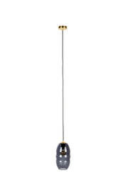 Hanglamp Charmante Bolvormige Glass Grijs 16.5x16.5x152 cm-Hanglampen-Creating Home