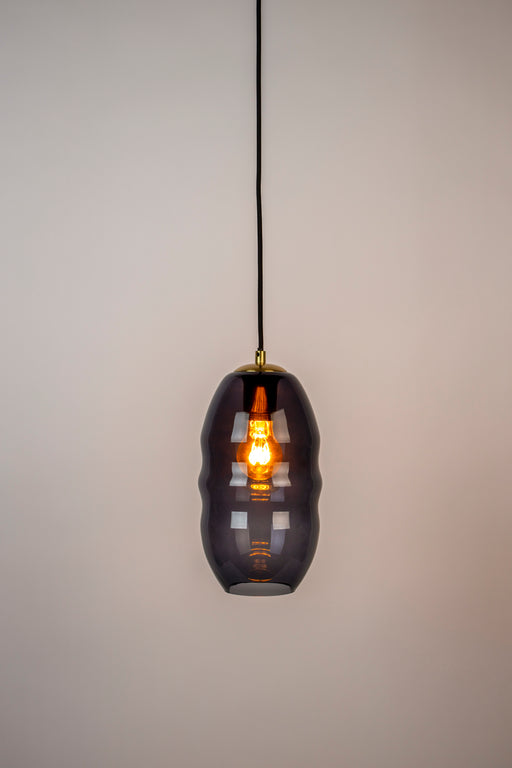 Hanglamp Charmante Bolvormige Glass Grijs 16.5x16.5x152 cm-Hanglampen-Creating Home