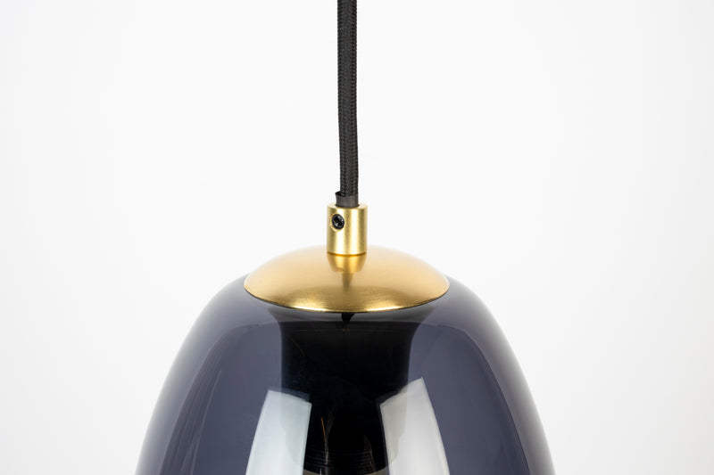 Hanglamp Charmante Bolvormige Glass Grijs 16.5x16.5x152 cm-Hanglampen-Creating Home
