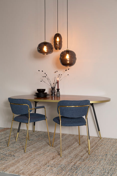 Hanglamp Lauren L Glas Multicolour Ø29x150 cm E27-Tafellampen-Creating Home