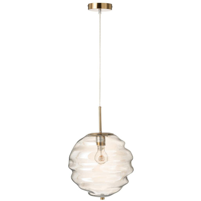 Hanglamp Cognac Glas 30 cm-Hanglampen-J-Line