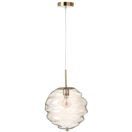 Hanglamp Cognac Glas 30 cm-Tafellampen-J-Line