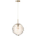 Hanglamp Cognac Glas 30 cm-Tafellampen-J-Line
