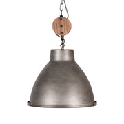 Hanglamp Dock Robuuste Metaal Burned Steel 42x42x37 cm-Hanglampen-LABEL51