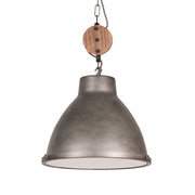 Hanglamp Dock Robuuste Metaal Burned Steel 42x42x37 cm-Hanglampen-LABEL51