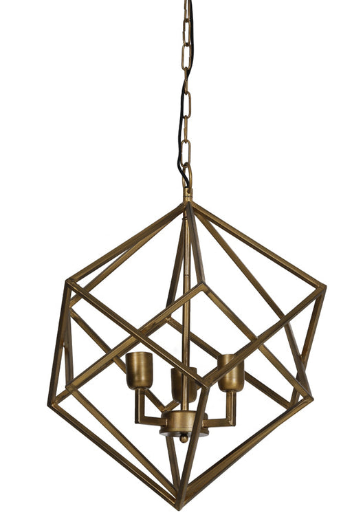 Hanglamp Drizella - Goud - Ã˜46cm - 3L-Hanglampen-Light & Living