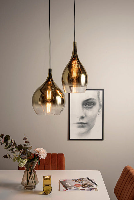 Hanglamp Drup - Goud Schaduw - Large - 35,5x26cm-Hanglampen-Leitmotiv