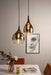 Hanglamp Drup - Goud Schaduw - Large - 35,5x26cm-Hanglampen-Leitmotiv