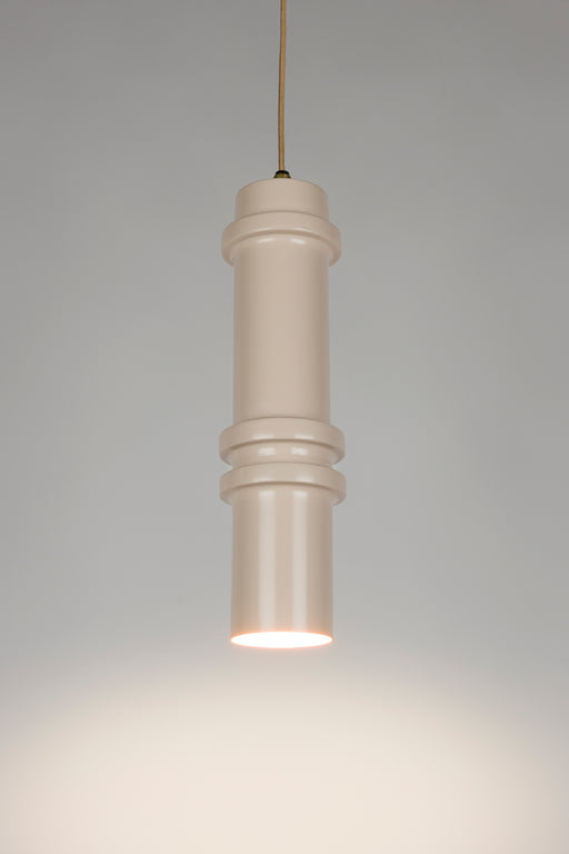 Hanglamp Duct L Metaal Roze 10x10 cm E14-Tafellampen-Creating Home