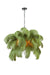 Hanglamp E14 80 cm FEATHER zwart+olijfgroen-Hanglampen-Light & Living