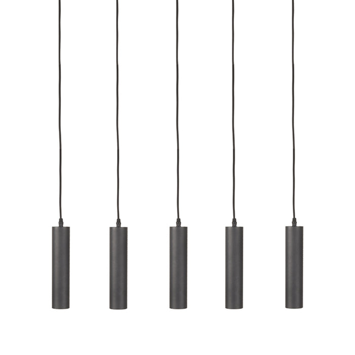 LABEL51 Hanglamp Ferroli - Zwart - Metaal - 5-lichts-Tafellampen-LABEL51