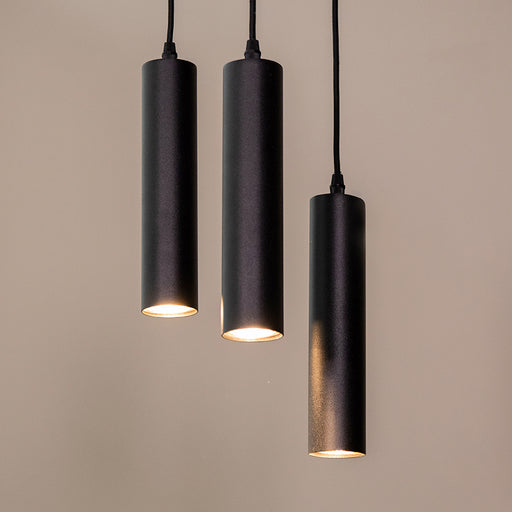 Hanglamp Ferroli Metaal Zwart 25x25x150 cm-Hanglampen-LABEL51