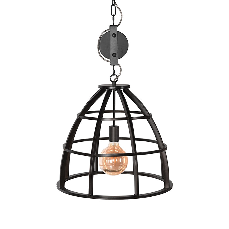 Hanglamp Fuse Prachtige Metaal Zwart 47x47x42 cm-Hanglampen-LABEL51
