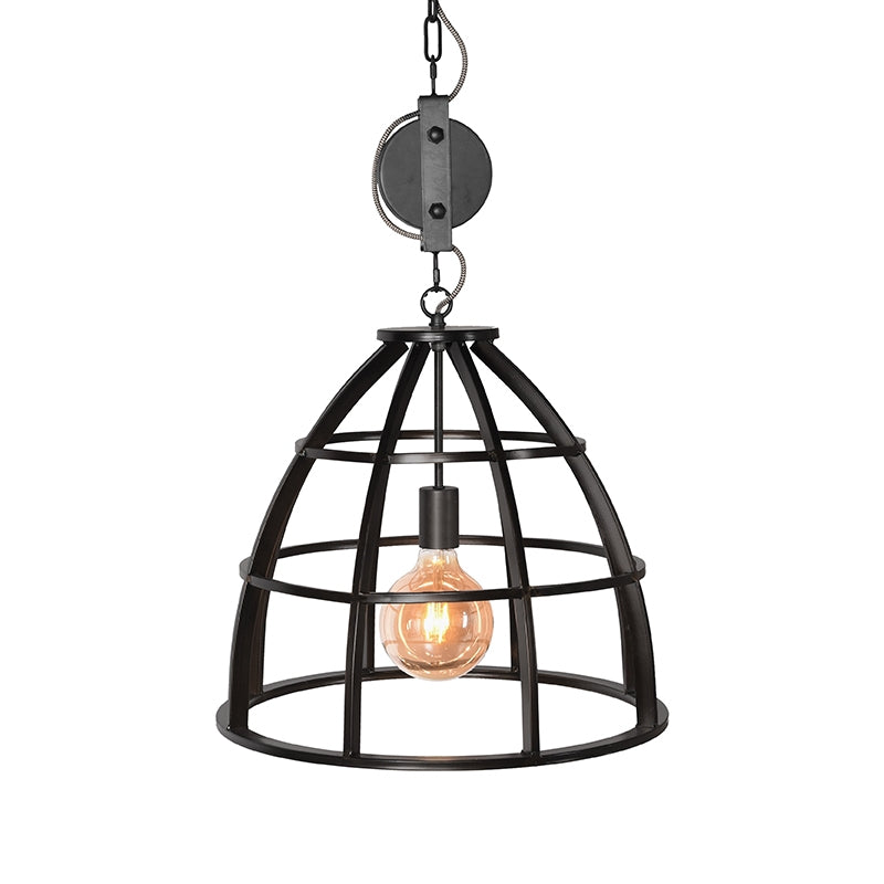 Hanglamp Fuse Prachtige Metaal Zwart 47x47x42 cm-Hanglampen-LABEL51