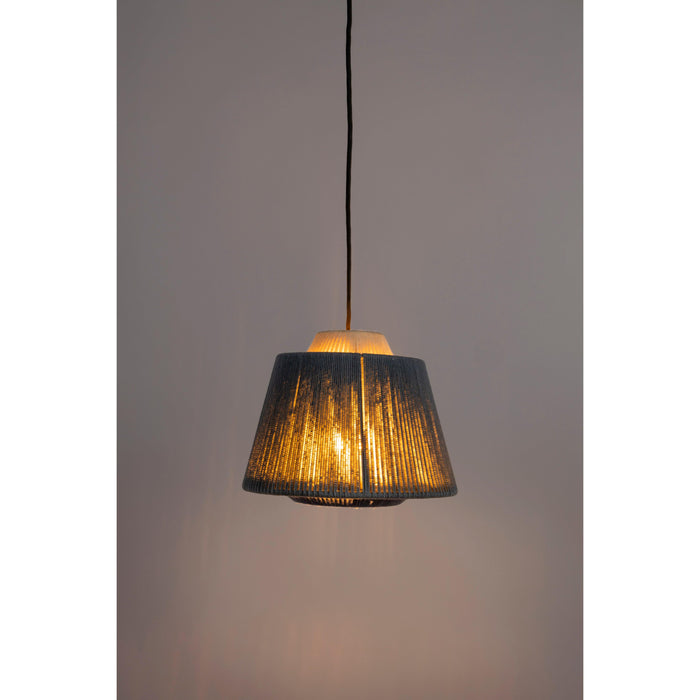 Hanglamp Geef Je Polyester Blauw 26x26x20 cm-Hanglampen-Creating Home