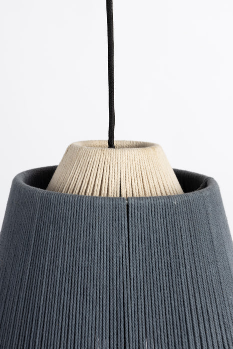 Hanglamp Geef Je Polyester Blauw 26x26x20 cm-Hanglampen-Creating Home