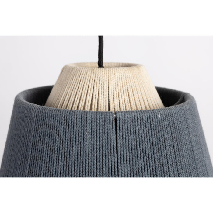 Hanglamp Geef Je Polyester Blauw 26x26x20 cm-Hanglampen-Creating Home