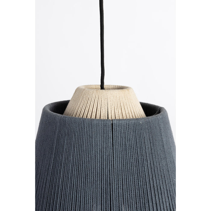Hanglamp Geef Je Polyester Blauw 26x26x20 cm-Hanglampen-Creating Home