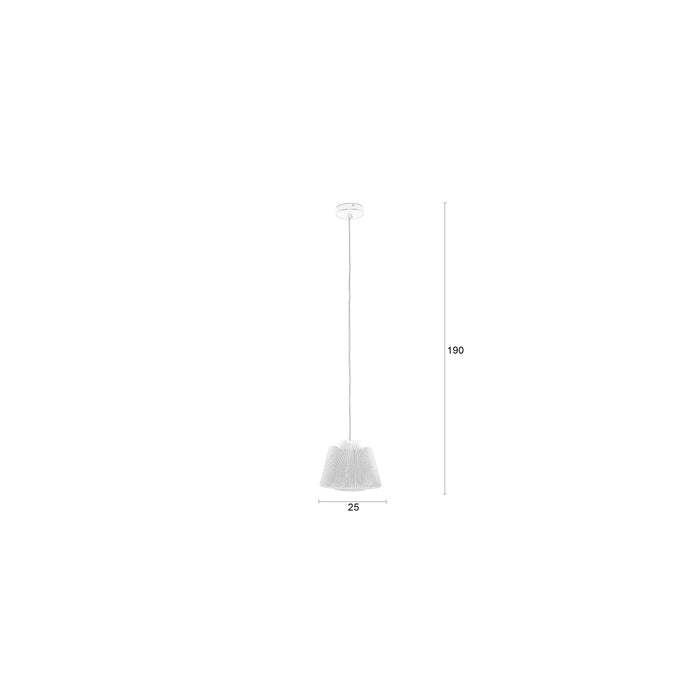 Hanglamp Geef Je Polyester Blauw 26x26x20 cm-Hanglampen-Creating Home
