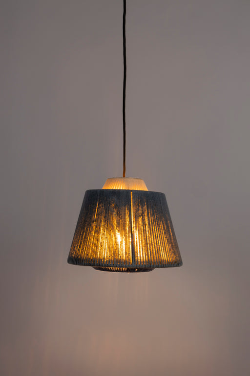 Hanglamp Geef Je Polyester Blauw 26x26x20 cm-Hanglampen-Creating Home