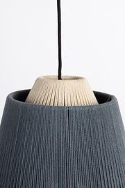 Hanglamp Geef Je Polyester Blauw 26x26x20 cm-Hanglampen-Creating Home