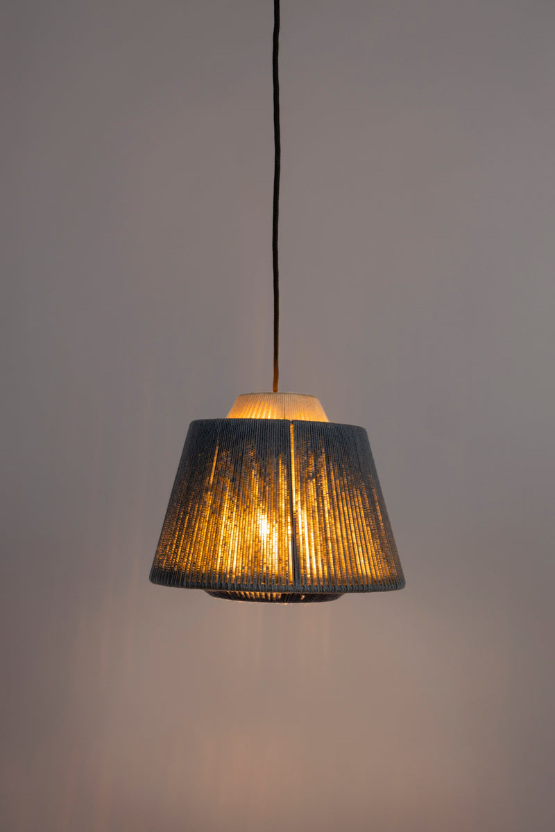 Hanglamp Geef Je Polyester Blauw 26x26x20 cm-Hanglampen-Creating Home