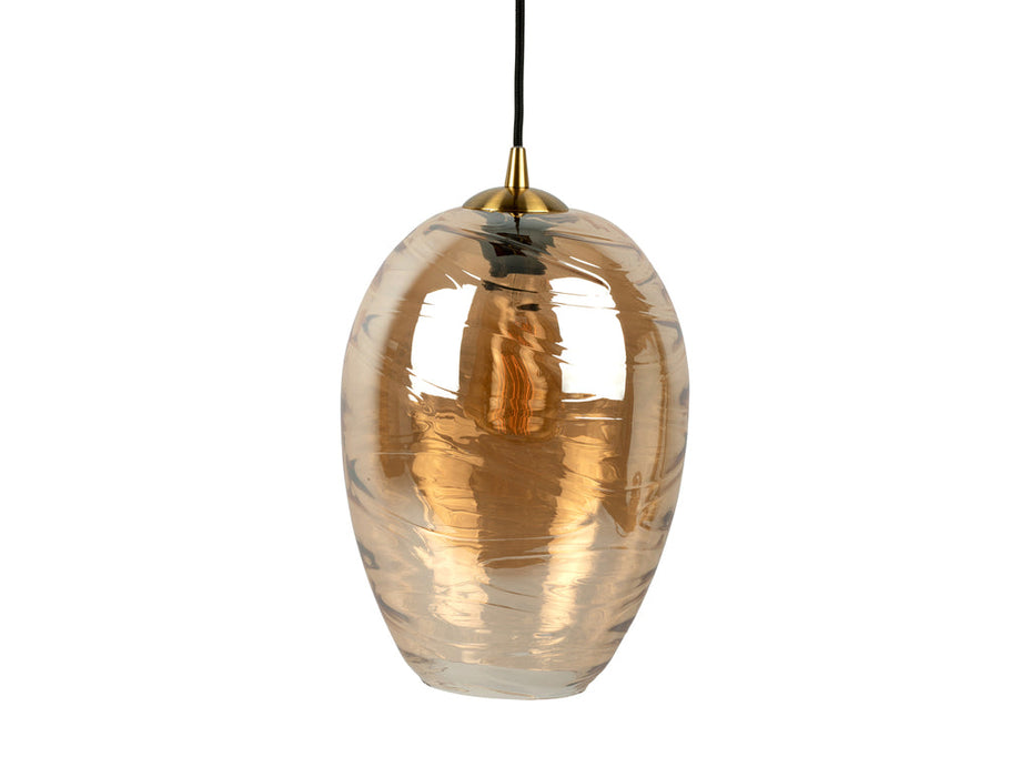 Hanglamp Glamour Cone - Bruin - Ã˜23cm-Hanglampen-Leitmotiv