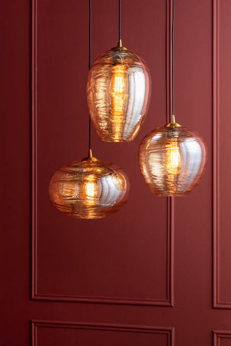 Hanglamp Glamour Cone - Bruin - Ã˜23cm-Hanglampen-Leitmotiv