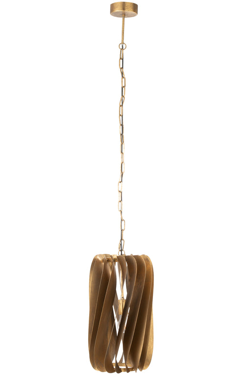Hanglamp Goud Ijzer 28 cm-Hanglampen-J-Line