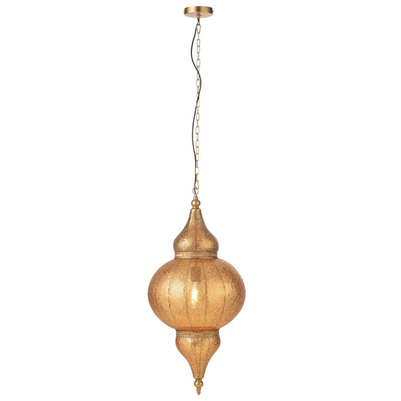Hanglamp Goud Ijzer L 40 cm 40x40x86 cm-Hanglampen-J-Line