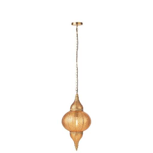 Hanglamp Goud Ijzer S 32 cm 32x32x65 cm-Hanglampen-J-Line