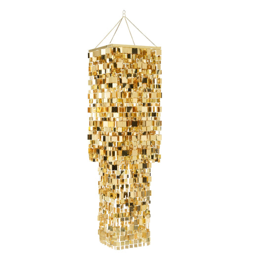 Hanglamp Goud Pvc Vierkant 50 cm 50x50x180 cm-Hanglampen-J-Line