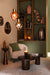 Hanglamp Goud metaal/glas grijs-Hanglampen-J-Line
