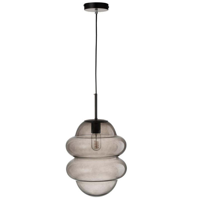 Hanglamp Grijs Ijzer 28 cm 28x28x160 cm-Hanglampen-J-Line