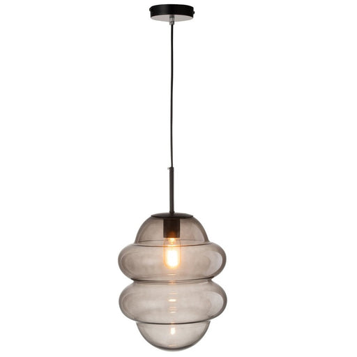 Hanglamp Grijs Ijzer 28 cm 28x28x160 cm-Hanglampen-J-Line