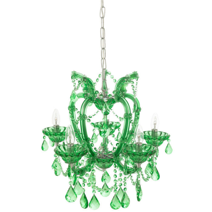 Hanglamp Groen Ijzer Antiek 53 cm-Tafellampen-J-Line